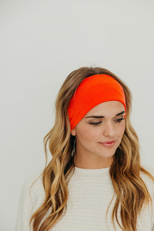 Orange wide headband